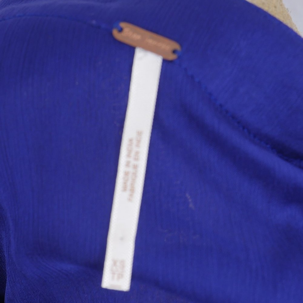 Free People Purple Beaded Detail Wide Sheer Sleeve 70's Inspired Boho S XS Top - Picture 2 of 12